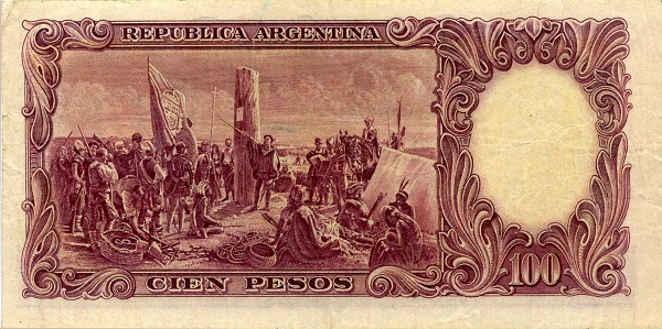  "Founding of Buenos Aires" (painting    by D. Juan de Garay)   for the same painting see SPAIN P-80