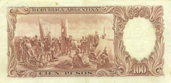  "Founding of Buenos Aires" (painting    by D. Juan de Garay)   for the same painting see SPAIN P-80