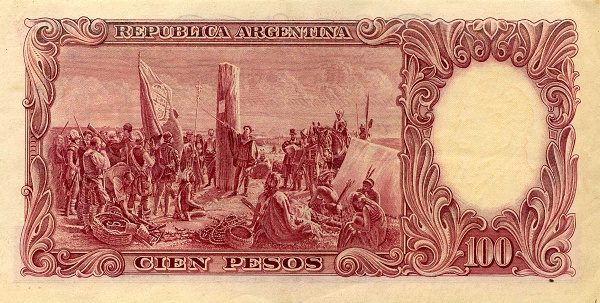 "Founding of Buenos Aires" (painting    by D. Juan de Garay)   for the same painting see SPAIN P-80