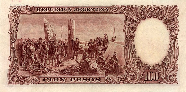  "Founding of Buenos Aires" (painting    by D. Juan de Garay)   for the same painting see SPAIN P-80