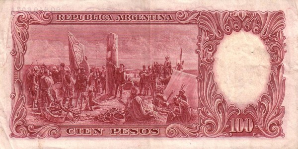  "Founding of Buenos Aires" (painting    by D. Juan de Garay)   for the same painting see SPAIN P-80