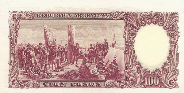  "Founding of Buenos Aires" (painting    by D. Juan de Garay)   for the same painting see SPAIN P-80