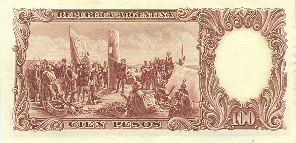  "Founding of Buenos Aires" (painting    by D. Juan de Garay)   for the same painting see SPAIN P-80