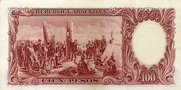  "Founding of Buenos Aires" (painting    by D. Juan de Garay)   for the same painting see SPAIN P-80