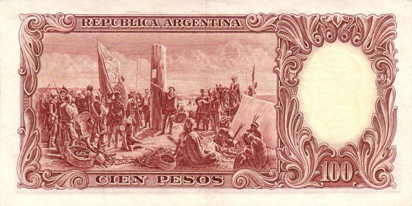  "Founding of Buenos Aires" (painting    by D. Juan de Garay)   for the same painting see SPAIN P-80
