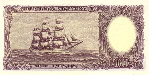  Sailing ship "Presidenter    Sarmiento"