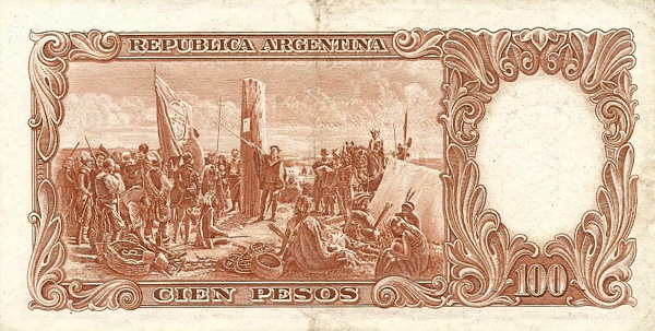  "Founding of Buenos Aires" (painting    by D. Juan de Garay)   for the same painting see SPAIN P-80
