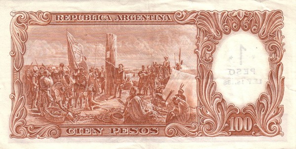  "Founding of Buenos Aires" (painting    by D. Juan de Garay)   for the same painting see SPAIN P-80