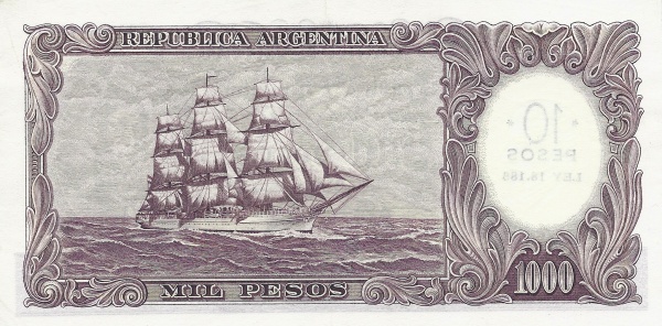  Sailing ship "Presidenter    Sarmiento"