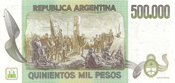 "Founding of Buenos Aires" (painting    by D. Juan de Garay)   for the same painting see SPAIN P-80