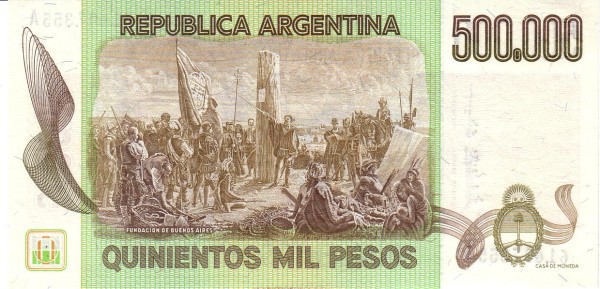  "Founding of Buenos Aires" (painting    by D. Juan de Garay)   for the same painting see SPAIN P-80