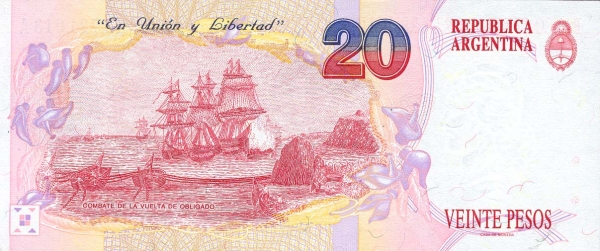  "Combate - La Vuelta de Obligado"    (painting)