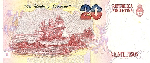  "Combate - La Vuelta de Obligado"    (painting)
