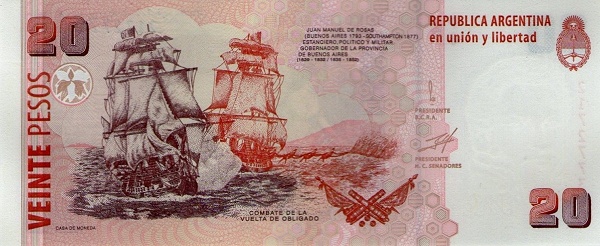 "Combate - La Vuelta de Obligado"    (painting)