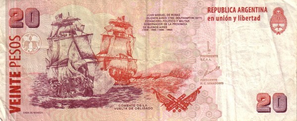  "Combate - La Vuelta de Obligado"    (painting)