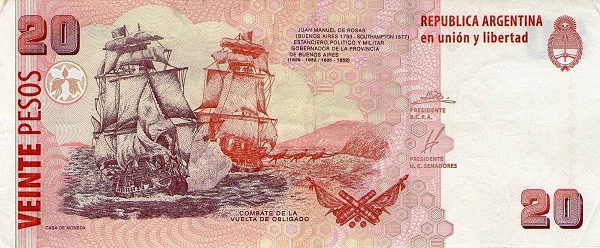  "Combate - La Vuelta de Obligado"    (painting)