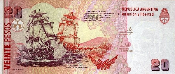  "Combate - La Vuelta de Obligado"    (painting)