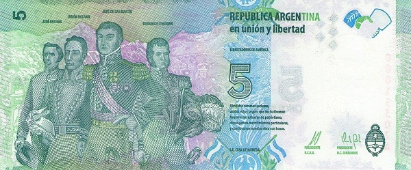  South American freedom fighters   José Artigas, Simón Bolívar, José de San Martín, Bernardo O'Higgins