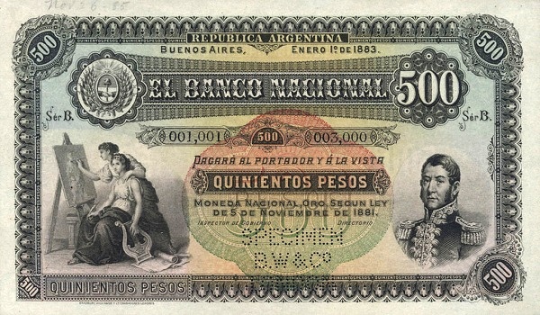 Allegory of Painting,  arms, General San Martín