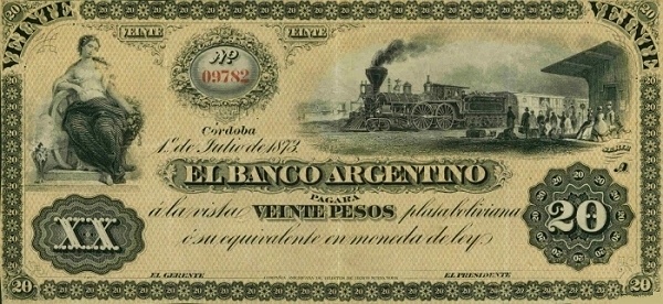 Allegorical woman,  steam train