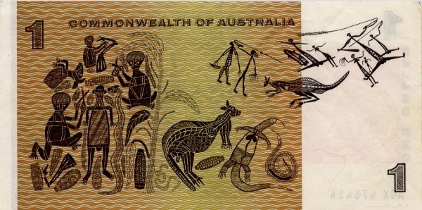  Aboriginal  paintings (Bark painting by Arnhem Land artist David Malangi)