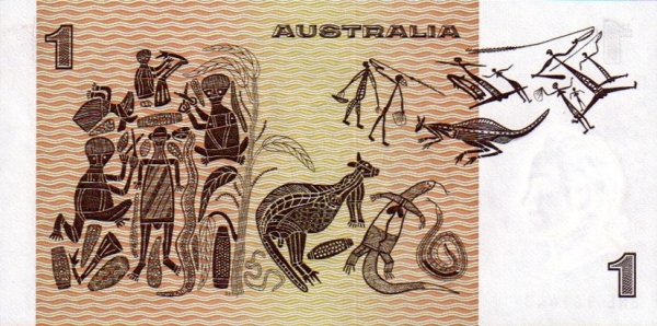 Aboriginal  paintings (Bark painting by Arnhem Land artist David Malangi)
