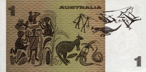  Aboriginal  paintings (Bark painting by Arnhem Land artist David Malangi)
