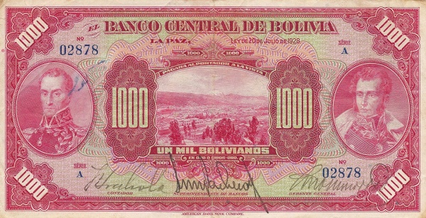  Simón Bolívar and  Antonio José de Sucre; La Paz