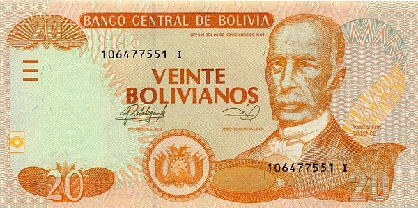 20 Bolivianos