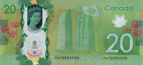 P-NEW 20 Dollars