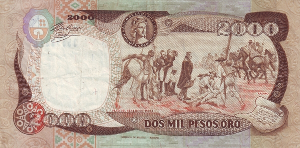 "Paso del Páramo de Pisba" (painting by  F. A. Cano)