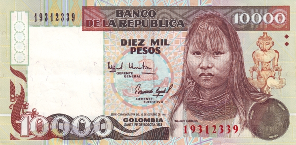  Woman from the Embera tribe (Valle del  Cauca)