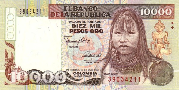  Woman from the Embera tribe (Valle del  Cauca)