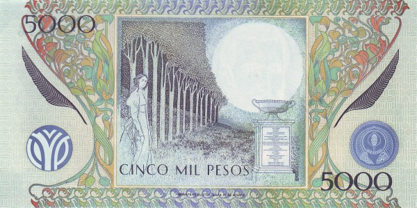  Trees, woman, monument