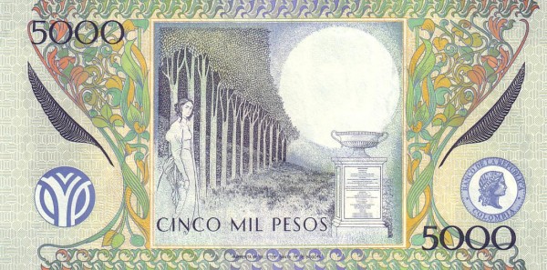  Trees, woman, monument