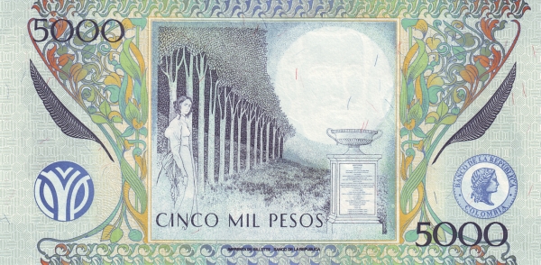  Trees, woman, monument