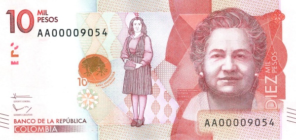 Virginia Gutiérrez de Pineda (portrait  and standing), treefrog (hypsiboas granosus)
