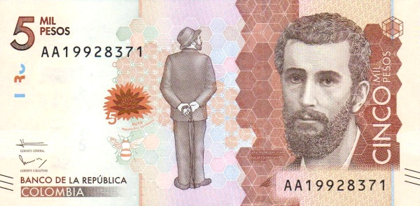  José Asunción Silva (portrait and  standing), Puya (paepalanthus columbiensis)