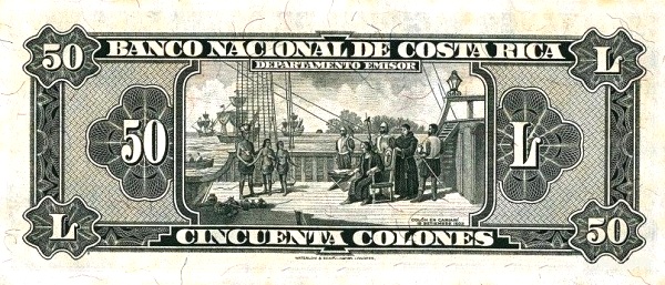 Christopher Columbus at Cariari  (today Puerto Limón, 18.09.1502)