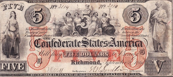 Minerva, Commerce, Agriculture,  Justice, Liberty, Industry, George Washington