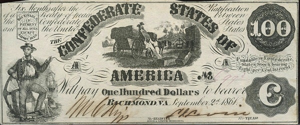 Sailor, slaves loading cotton on wagon