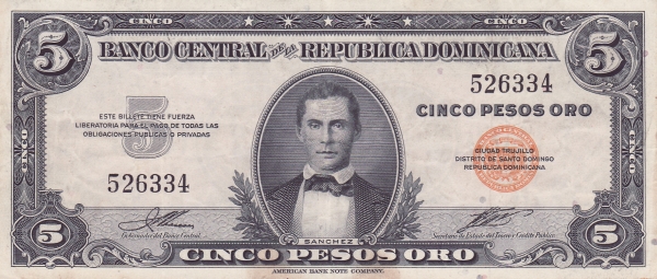 5 Pesos Oro