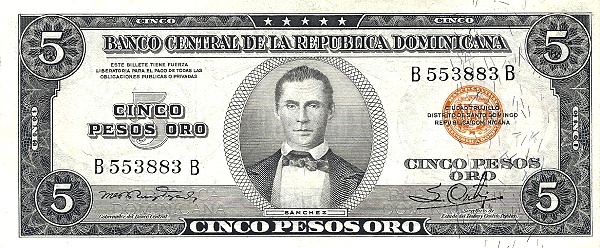 5 Pesos Oro