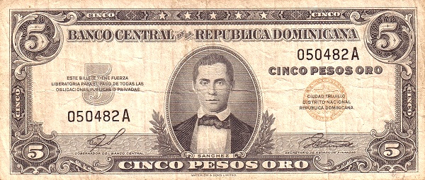 5 Pesos Oro
