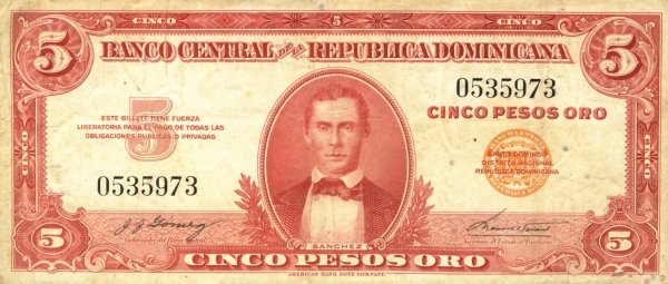 5 Pesos Oro