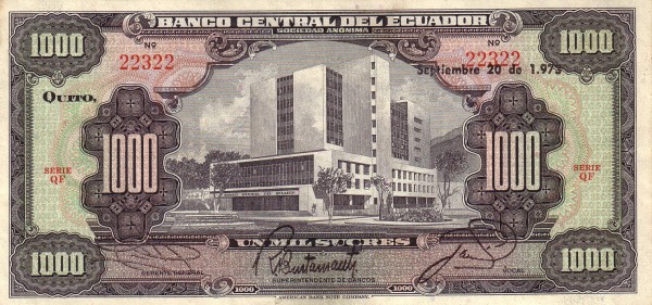      Banco Central  building, Quito