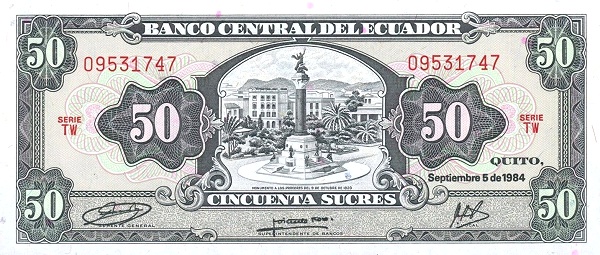 Monument to the Heroes of 19.10.1820,  Quito