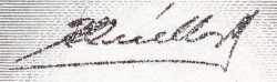 signature on back: