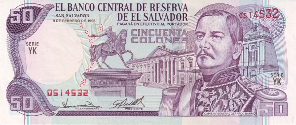  Captain General Gerardo Barrios,  equestrian statue, National Palace (San Salvador)