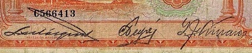 25.01.1936 &    04.02.1942   signature title at right: "Gerente"   signatures: